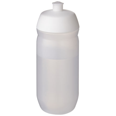 HYDROFLEX™ CLEAR TRANSPARENT 500 ML SQUEEZY SPORTS BOTTLE in White & Frosted Clear Transparent