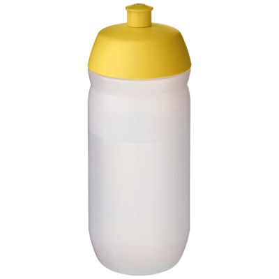 HYDROFLEX™ CLEAR TRANSPARENT 500 ML SQUEEZY SPORTS BOTTLE in Yellow & Frosted Clear Transparent