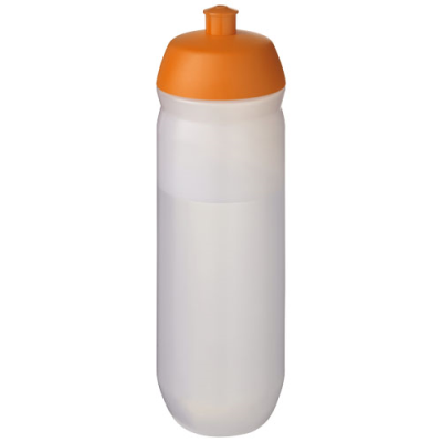 HYDROFLEX™ CLEAR TRANSPARENT 750 ML SQUEEZY SPORTS BOTTLE in Orange & Frosted Clear Transparent