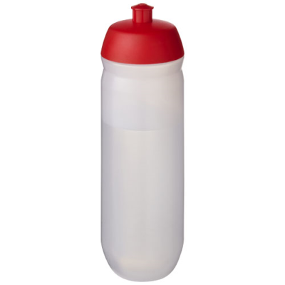 HYDROFLEX™ CLEAR TRANSPARENT 750 ML SQUEEZY SPORTS BOTTLE in Red & Frosted Clear Transparent