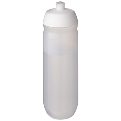 HYDROFLEX™ CLEAR TRANSPARENT 750 ML SQUEEZY SPORTS BOTTLE in White & Frosted Clear Transparent