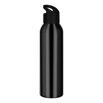 JET ALUMINIUM METAL WATER BOTTLE - 650ML BLACK