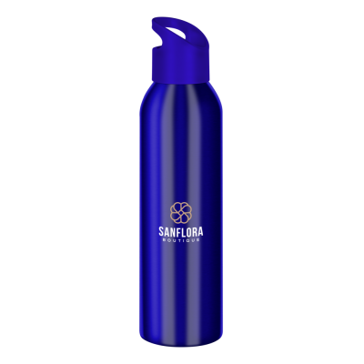 JET ALUMINIUM METAL WATER BOTTLE - 650ML BLUE