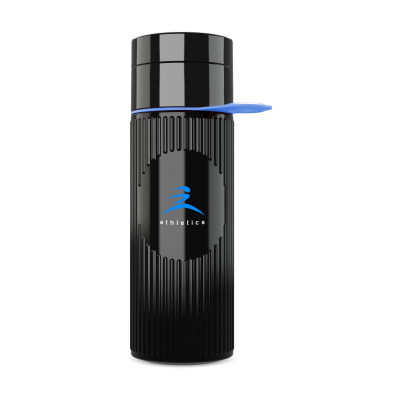 JOIN THE PIPE ATLANTIS RING BOTTLE BLACK 500 ML in Black & Cyan