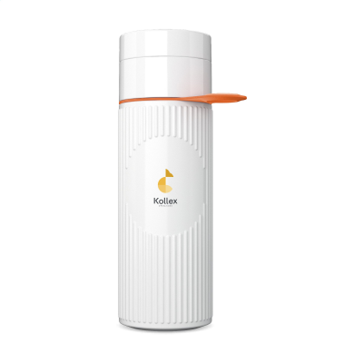 JOIN THE PIPE ATLANTIS RING BOTTLE WHITE 500 ML in White & Orange