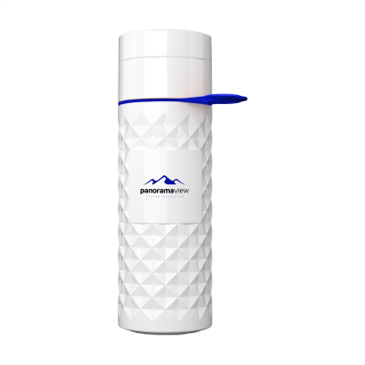 JOIN THE PIPE NAIROBI RING BOTTLE WHITE 500 ML in White & Dark Blue