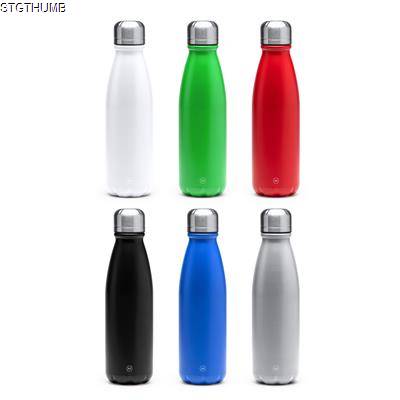 KISKO 550ML RECYCLED ALUMINUM BOTTLE with Simple Wall & Ideal for Your Day to Day