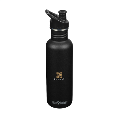 KLEAN KANTEEN CLASSIC RECYCLED WATER BOTTLE 800 ML in Black