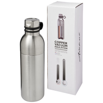 KOLN 590 ML COPPER VACUUM THERMAL INSULATED SPORTS BOTTLE in Silver