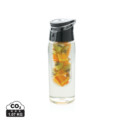 LOCKABLE INFUSER BOTTLE in Clear Transparent