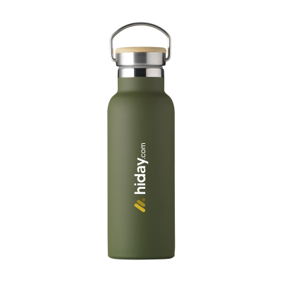 NORDVIK RCS RECYCLED STEEL 500 ML DRINK BOTTLE in Dark Green