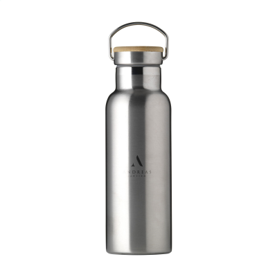 NORDVIK RCS RECYCLED STEEL 500 ML DRINK BOTTLE in Silver