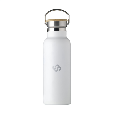 NORDVIK RCS RECYCLED STEEL 500 ML DRINK BOTTLE in White