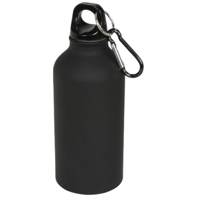 OREGON 400 ML MATTE WATER BOTTLE with Carabiner in Solid Black