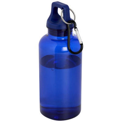 OREGON 400 ML RCS CERTIFIED RECYCLED PLASTIC WATER BOTTLE with Carabiner in Blue