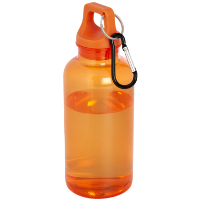 OREGON 400 ML RCS CERTIFIED RECYCLED PLASTIC WATER BOTTLE with Carabiner in Orange