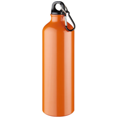 OREGON 770 ML ALUMINIUM METAL WATER BOTTLE with Carabiner in Orange