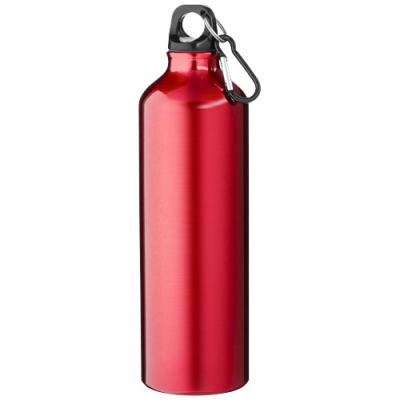 OREGON 770 ML RCS CERTIFIED RECYCLED ALUMINIUM METAL WATER BOTTLE with Carabiner in Red