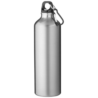 OREGON 770 ML RCS CERTIFIED RECYCLED ALUMINIUM METAL WATER BOTTLE with Carabiner in Silver