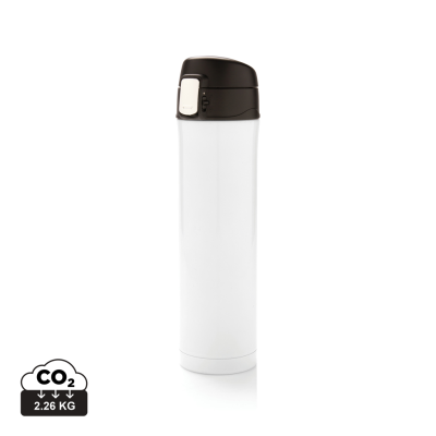 RCS RE-STEEL EASY LOCK VACUUM FLASK in White