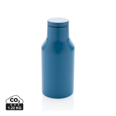 RCS RECYCLED STAINLESS STEEL METAL COMPACT BOTTLE in Blue