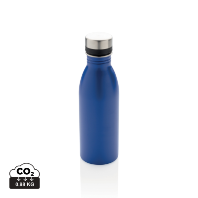 RCS RECYCLED STAINLESS STEEL METAL DELUXE WATER BOTTLE in Blue