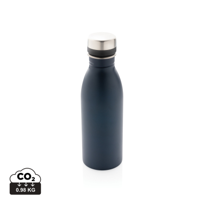 RCS RECYCLED STAINLESS STEEL METAL DELUXE WATER BOTTLE in Navy