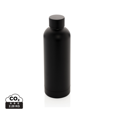 RCS RECYCLED STAINLESS STEEL METAL IMPACT VACUUM BOTTLE in Black