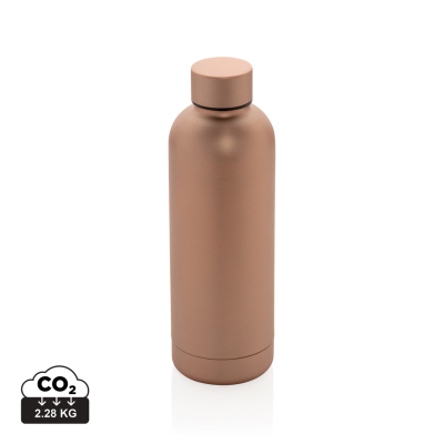 RCS RECYCLED STAINLESS STEEL METAL IMPACT VACUUM BOTTLE in Brown