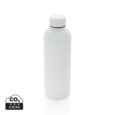 RCS RECYCLED STAINLESS STEEL METAL IMPACT VACUUM BOTTLE in White