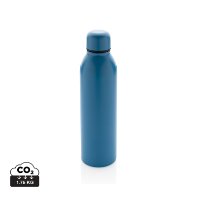 RCS RECYCLED STAINLESS STEEL METAL VACUUM BOTTLE 500ML in Blue