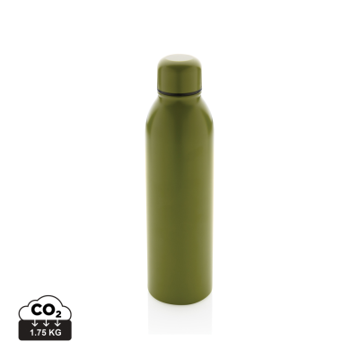 RCS RECYCLED STAINLESS STEEL METAL VACUUM BOTTLE 500ML in Green