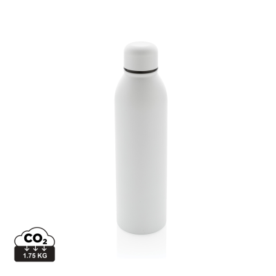 RCS RECYCLED STAINLESS STEEL METAL VACUUM BOTTLE 500ML in White