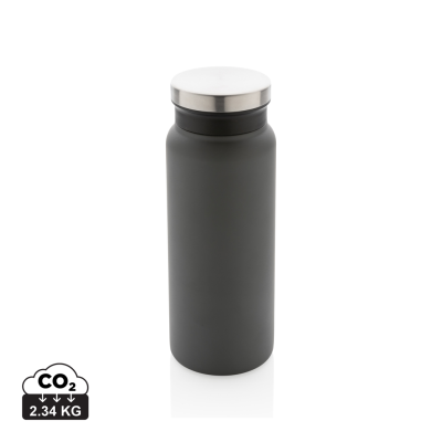 RCS RECYCLED STAINLESS STEEL METAL VACUUM BOTTLE 600ML in Anthracite