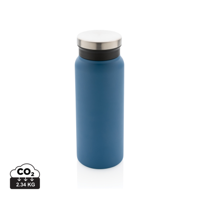 RCS RECYCLED STAINLESS STEEL METAL VACUUM BOTTLE 600ML in Blue