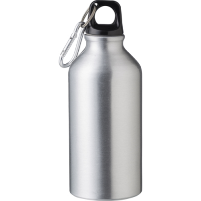 RECYCLED ALUMINIUM METAL BOTTLE (400ML) SINGLE WALLED in Silver