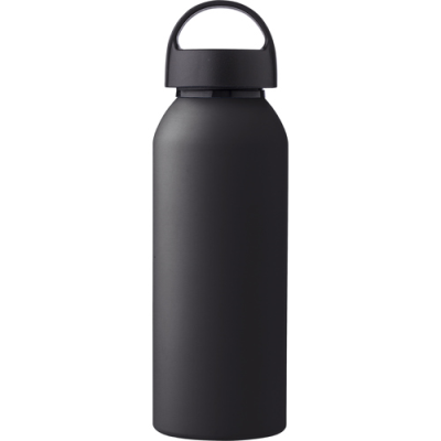 RECYCLED ALUMINIUM METAL BOTTLE (500 ML) SINGLE WALLED in Black