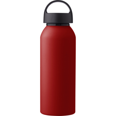 RECYCLED ALUMINIUM METAL BOTTLE (500 ML) SINGLE WALLED in Red