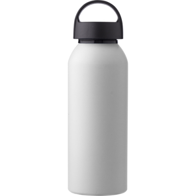 RECYCLED ALUMINIUM METAL BOTTLE (500 ML) SINGLE WALLED in White