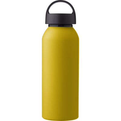 RECYCLED ALUMINIUM METAL BOTTLE (500 ML) SINGLE WALLED in Yellow