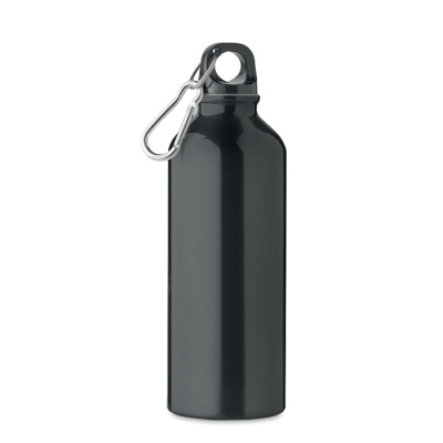 RECYCLED ALUMINIUM METAL BOTTLE 500ML in Black