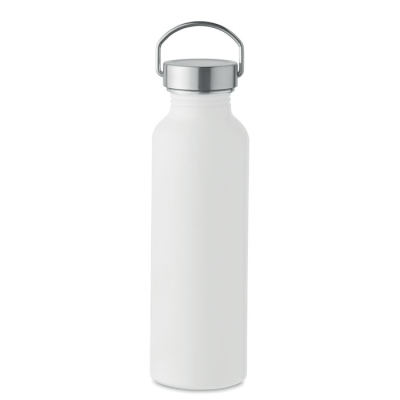 RECYCLED ALUMINIUM METAL BOTTLE 500ML in White