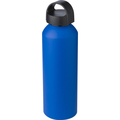 RECYCLED ALUMINIUM METAL SINGLE WALLED BOTTLE (800ML) in Cobalt Blue