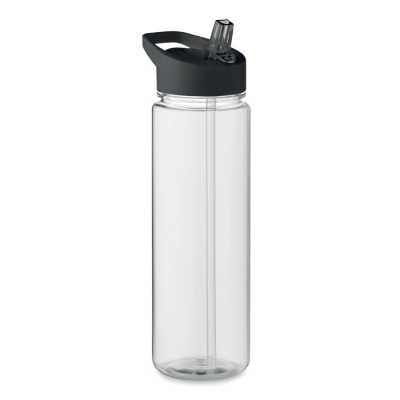 RPET BOTTLE 650ML PP FLIP LID in Black