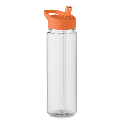 RPET BOTTLE 650ML PP FLIP LID in Orange