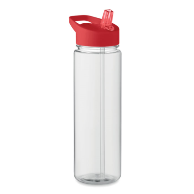 RPET BOTTLE 650ML PP FLIP LID in Red