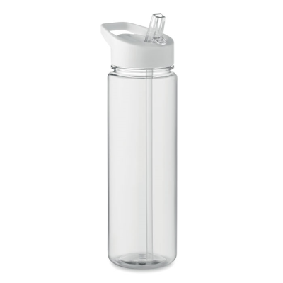 RPET BOTTLE 650ML PP FLIP LID in White