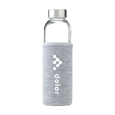 SENGA GLASS 500 ML DRINK BOTTLE in Grey