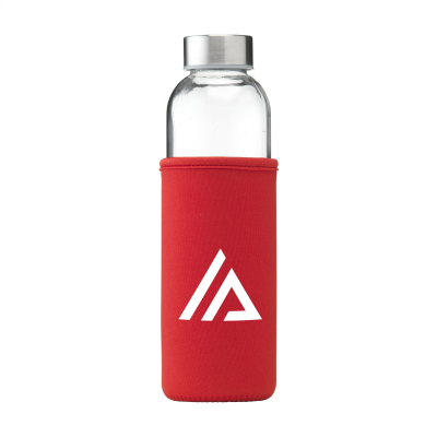 SENGA GLASS 500 ML DRINK BOTTLE in Red