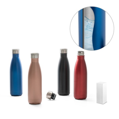 SHOW SATIN STAINLESS STEEL METAL BOTTLE 540 ML